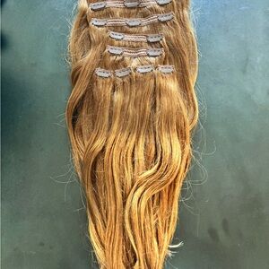 Luxy Clip in Hair Extensions- 20in Natural Red